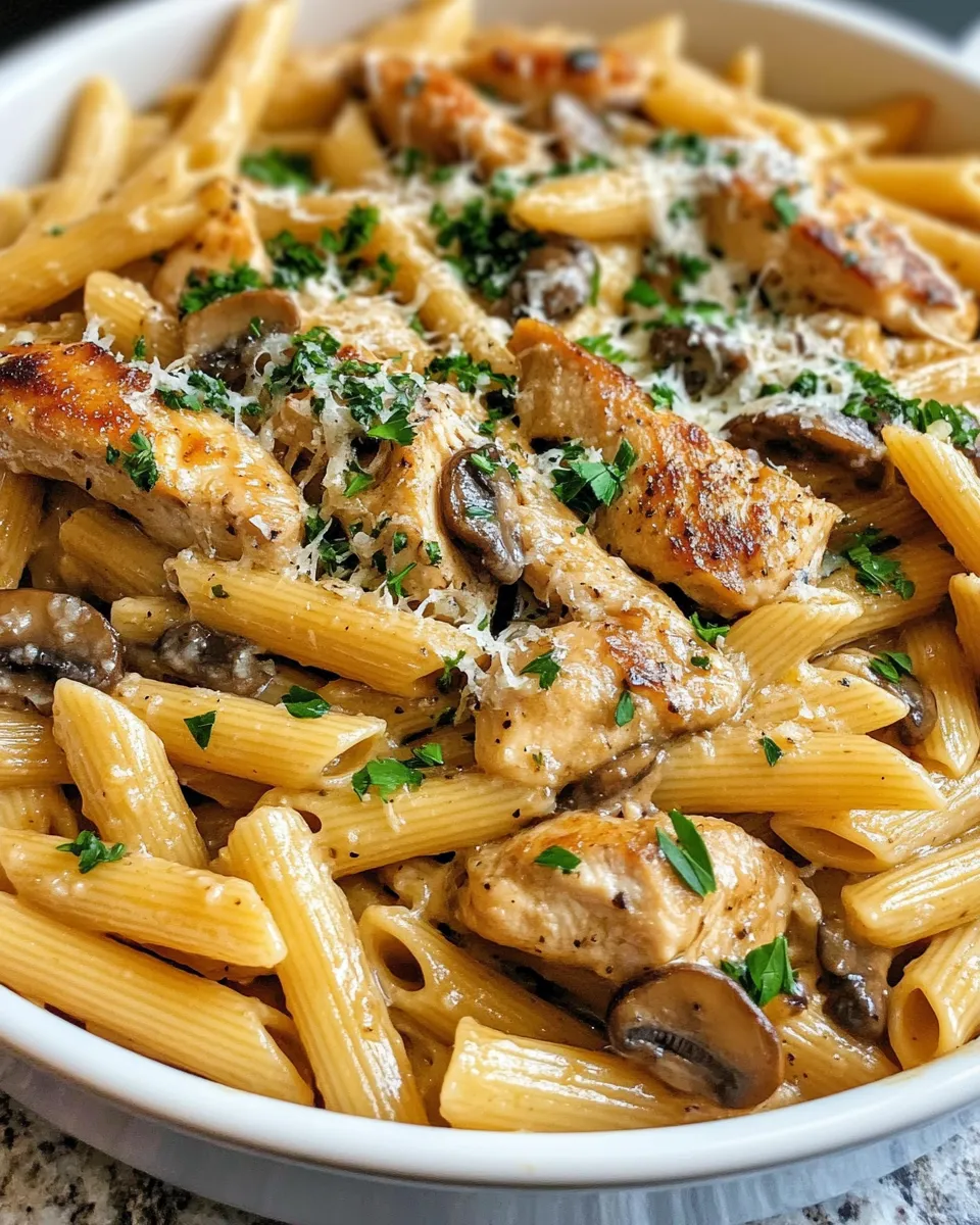 Classic Baked Chicken Marsala Pasta image