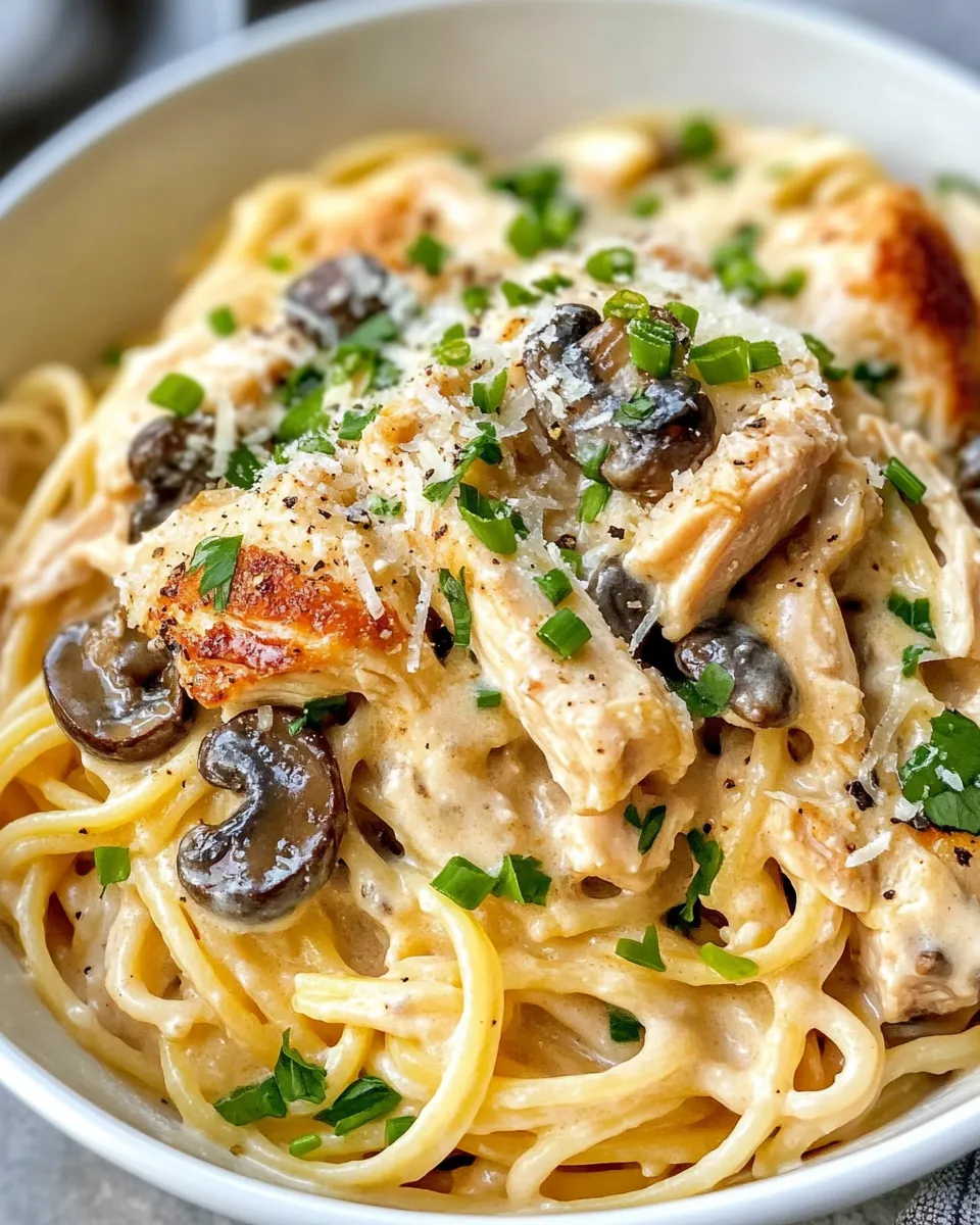 Delicious Baked Chicken Tetrazzini dish photo