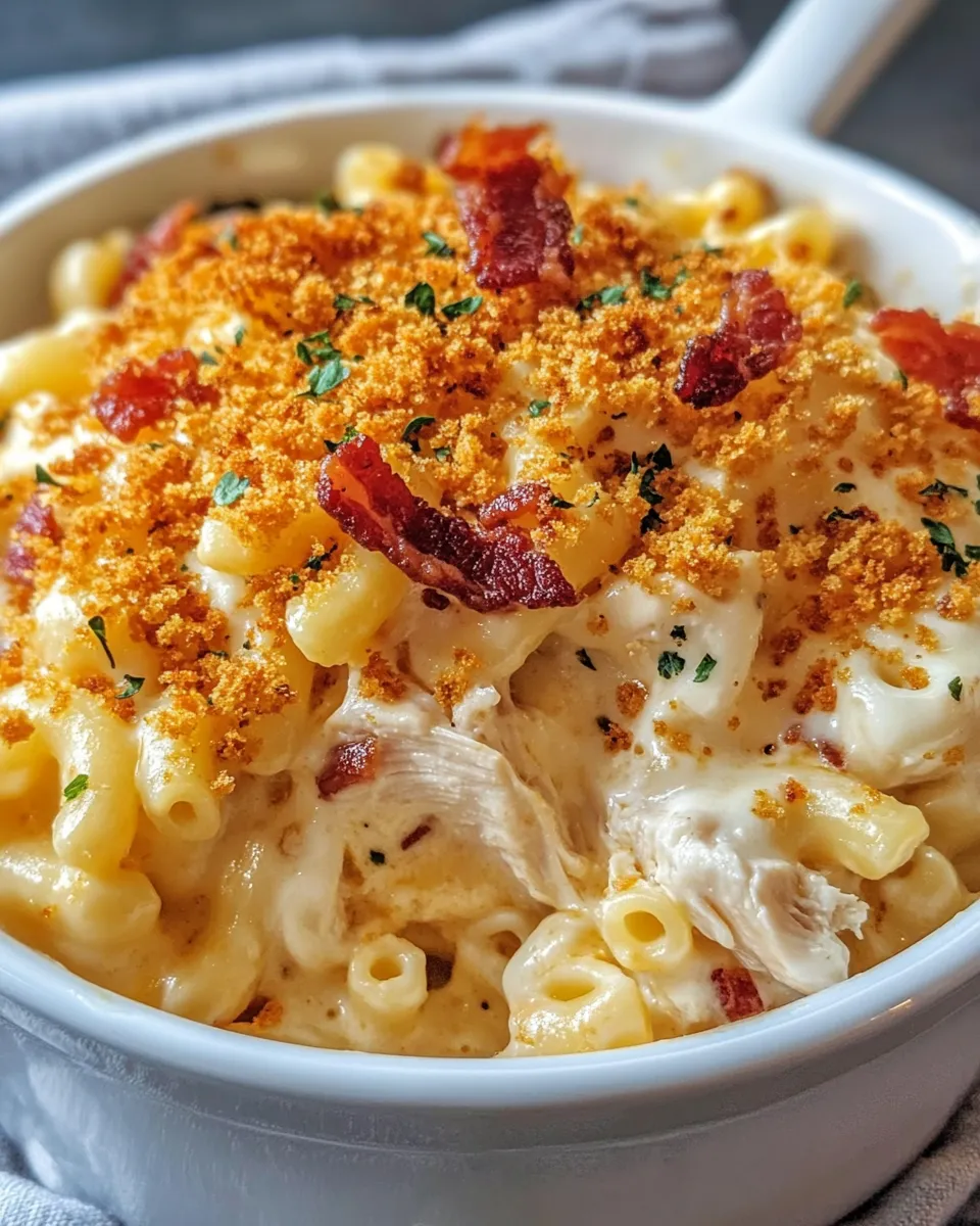 Classic Baked Chicken & Bacon Macaroni dish photo