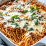 Homemade Baked Spaghetti with Creamy Tomato Sauce recipe photo