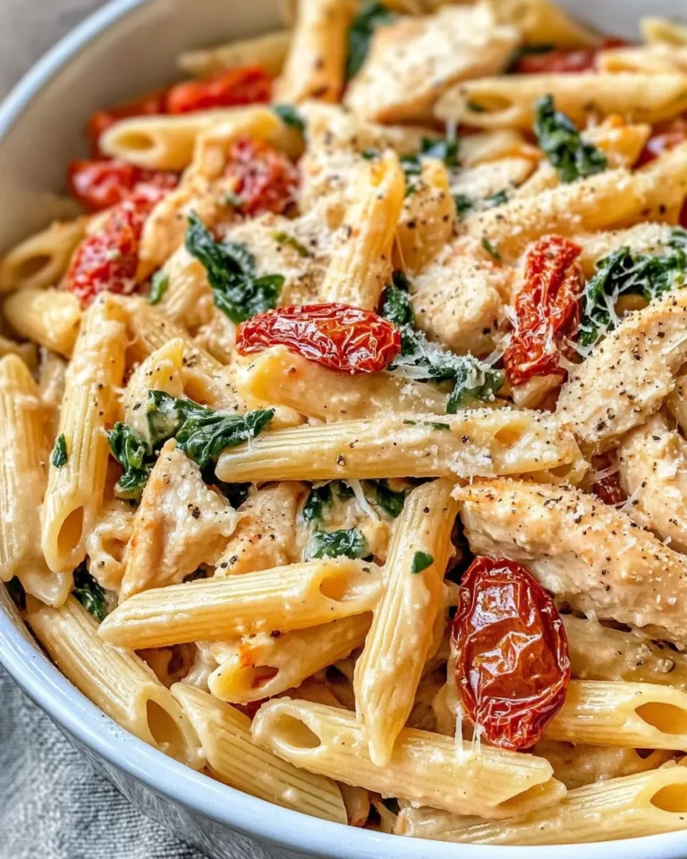 Homemade Baked Sun-Dried Tomato Chicken Pasta photo