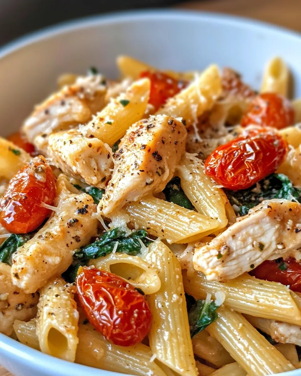 Classic Baked Sun-Dried Tomato Chicken Pasta image