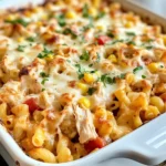 Homemade Barbecue Chicken Macaroni Casserole photo