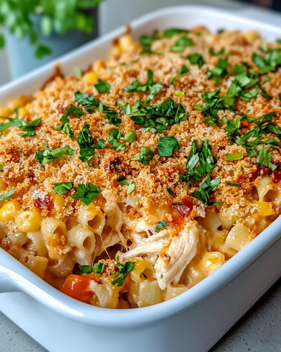 Classic Barbecue Chicken Macaroni Casserole image