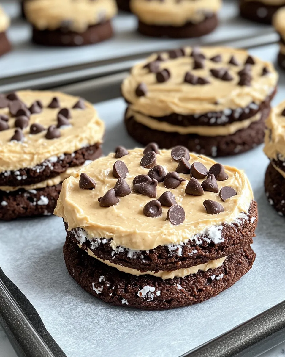 Easy Brownie Batter Cookie Sandwiches recipe photo