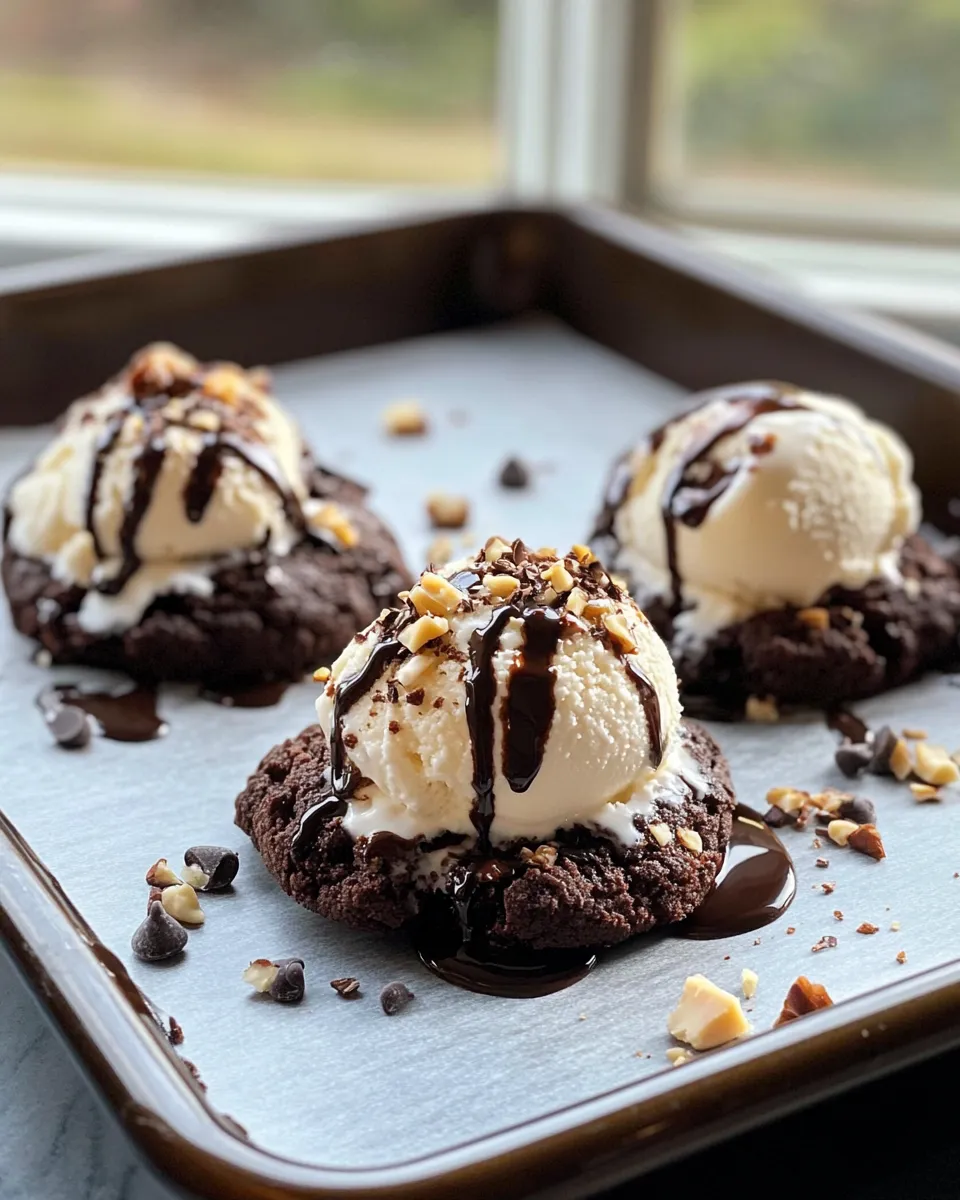 Homemade Brownie Sundae Cookies Recipe photo