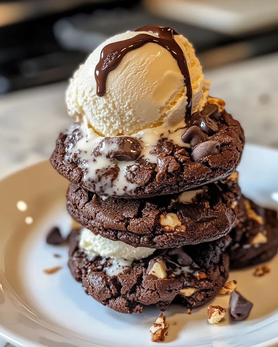 Easy Brownie Sundae Cookies Recipe recipe photo