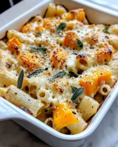 Homemade Butternut Squash Sage Pasta Bake recipe photo
