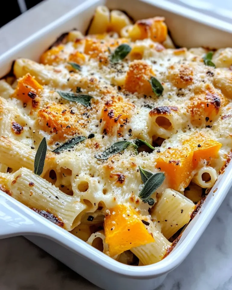 Homemade Butternut Squash Sage Pasta Bake recipe photo