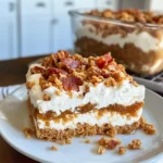 Homemade Butterscotch Pudding Layer Dessert photo
