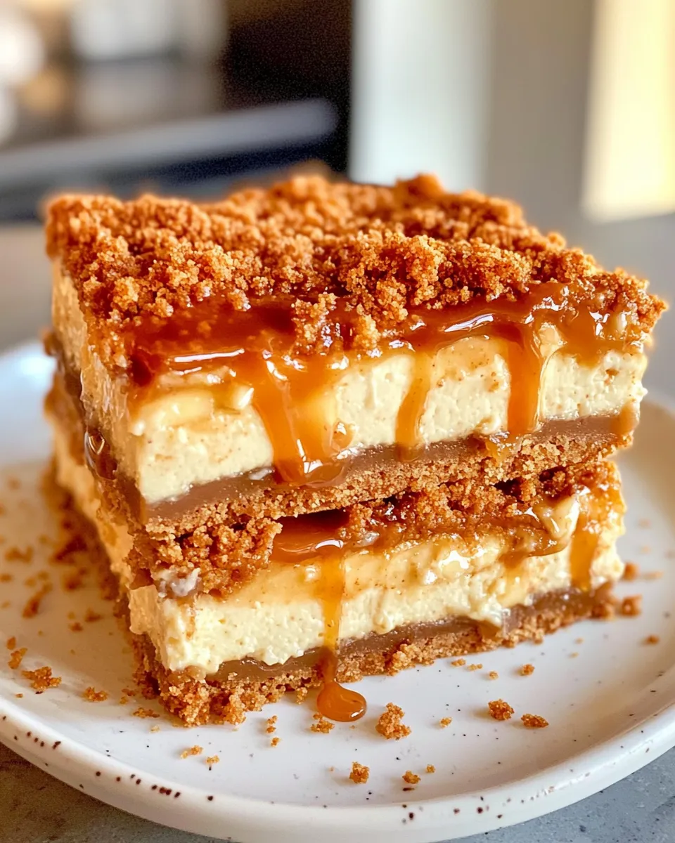 Classic Caramel Apple Cheesecake Bars recipe image