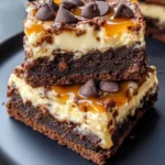 Homemade Caramel Cream Cheesecake Brownies photo