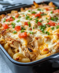 Homemade Cheesy Baked Chicken Fajita Mac photo