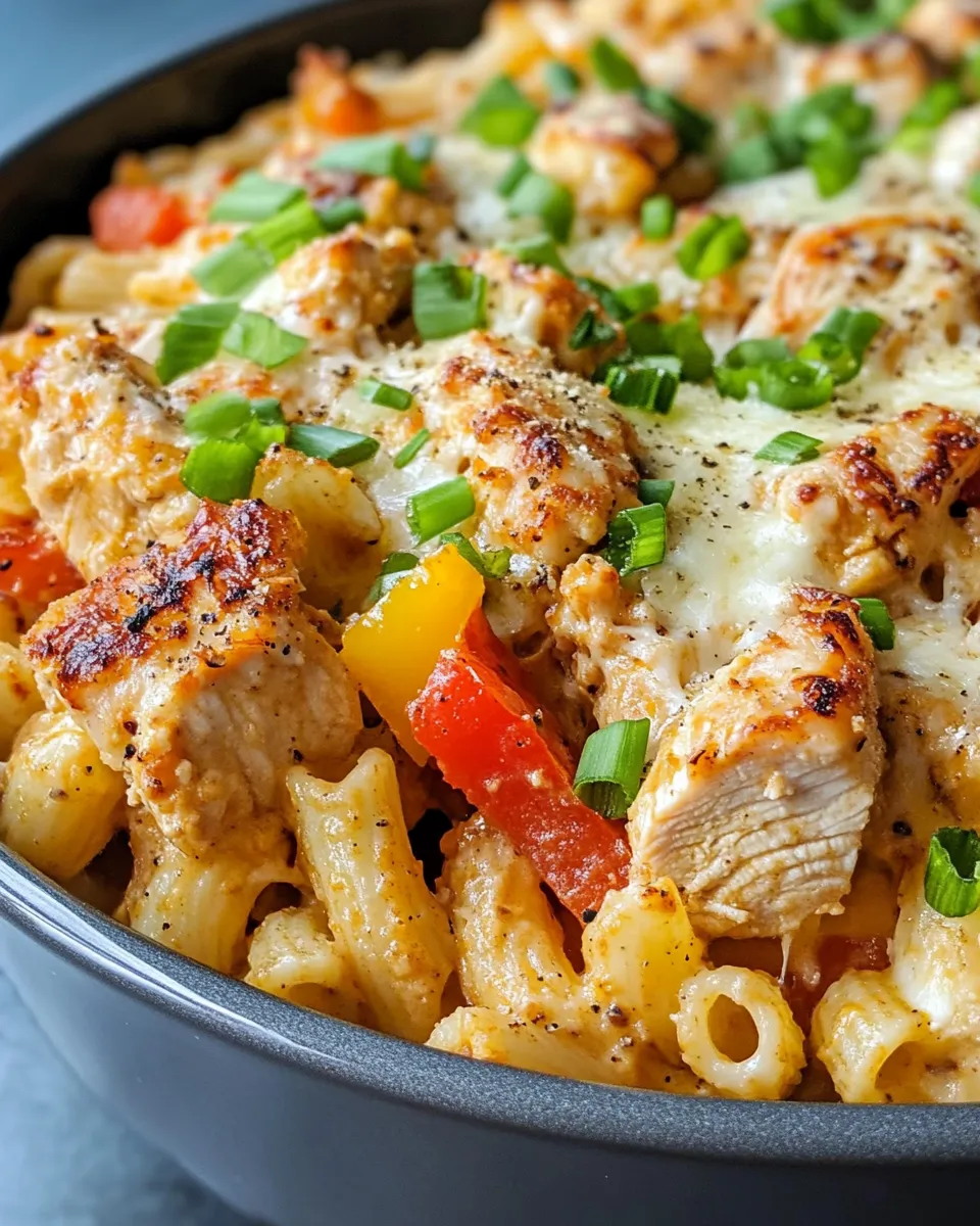 Classic Cheesy Baked Chicken Fajita Mac image