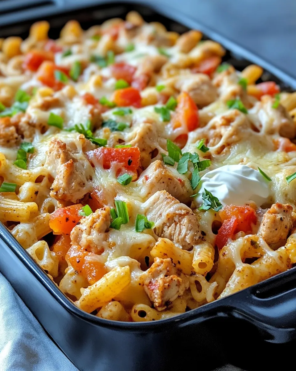 Delicious Cheesy Baked Chicken Fajita Mac dish photo