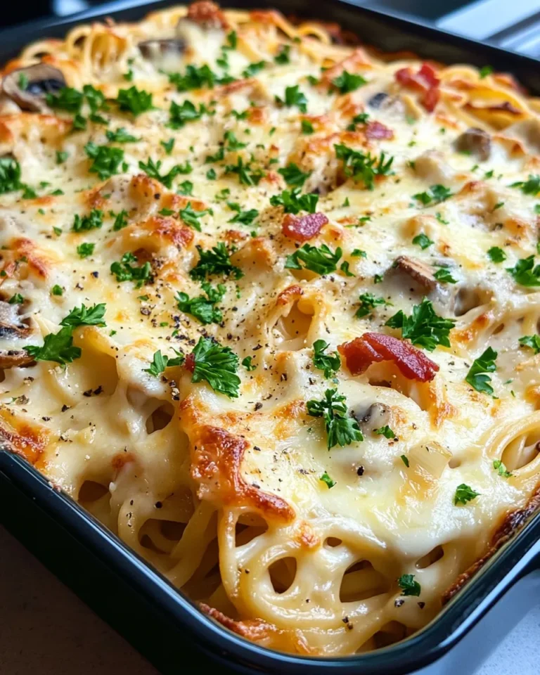 Homemade Cheesy Baked Chicken Tetrazzini photo