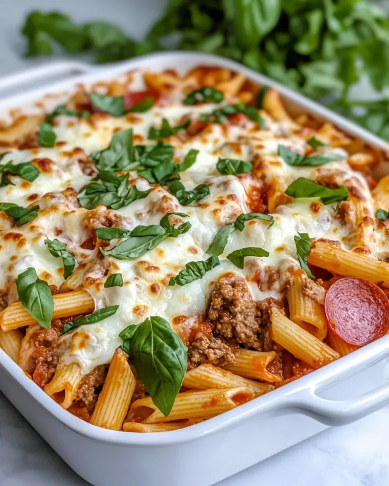 Homemade Cheesy Beef & Pepperoni Pasta Bake recipe photo