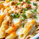 Homemade Cheesy Buffalo Ranch Pasta Bake recipe photo