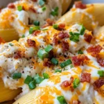 Homemade Cheesy Chicken Bacon Ranch Shells recipe photo