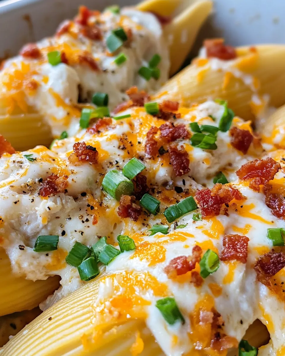 Homemade Cheesy Chicken Bacon Ranch Shells recipe photo