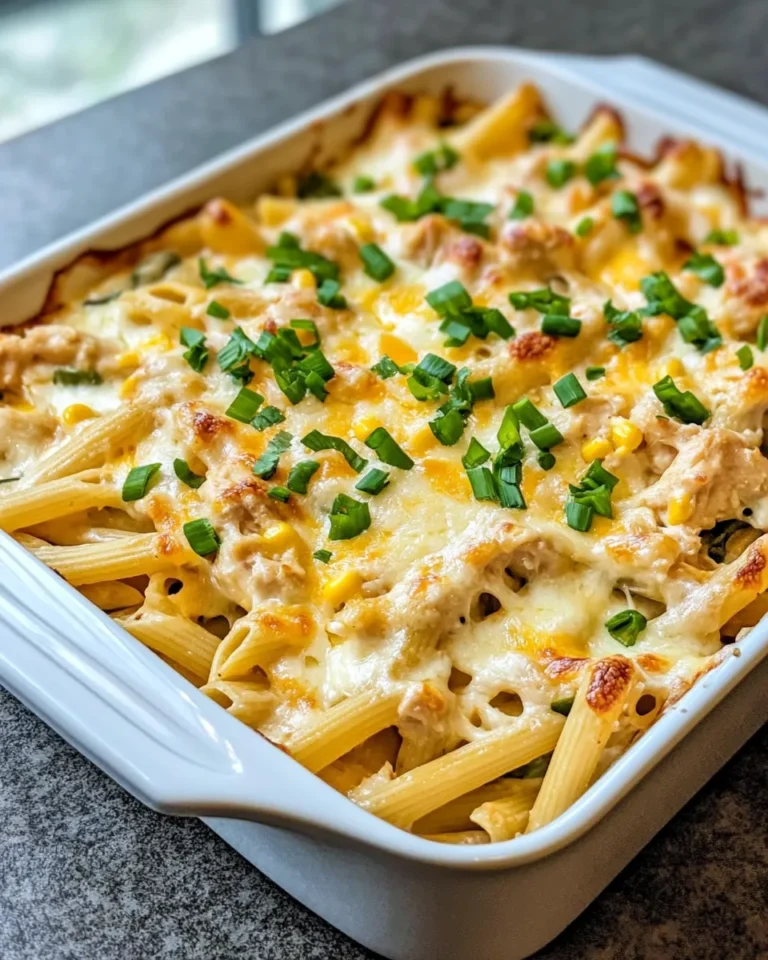Homemade Cheesy Chicken Poblano Penne Bake recipe photo