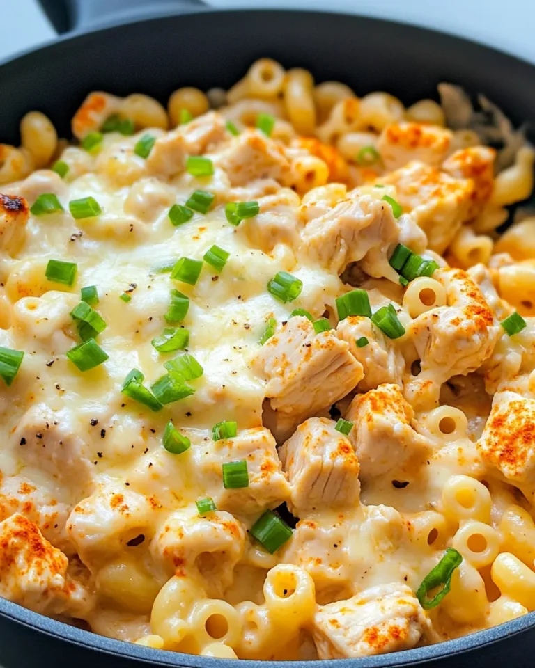 Homemade Cheesy Chicken Queso Macaroni photo