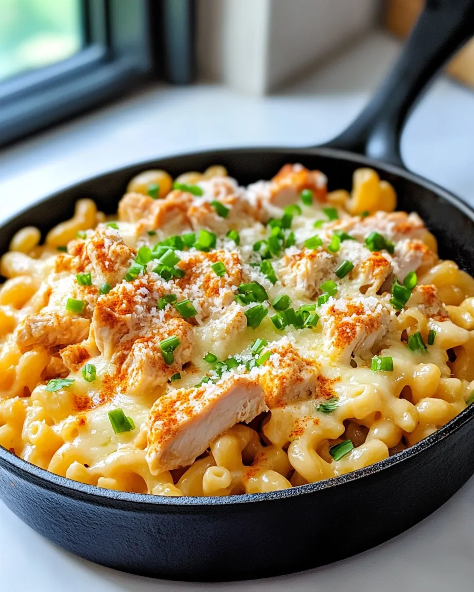 Classic Cheesy Chicken Queso Macaroni recipe image