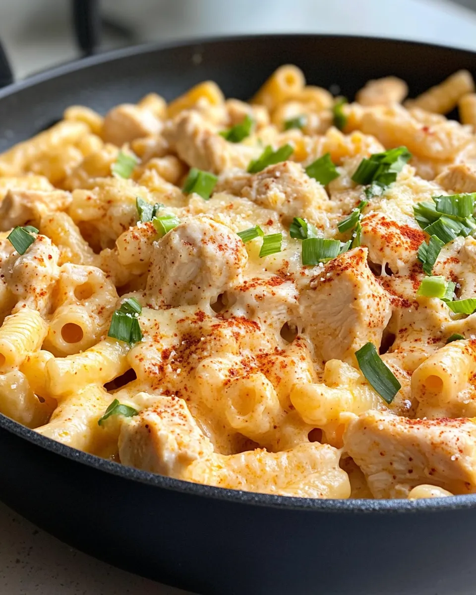 Easy Cheesy Chicken Queso Macaroni dish photo
