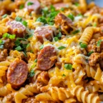 Homemade Cheesy Chili Cheese Dog Pasta recipe photo