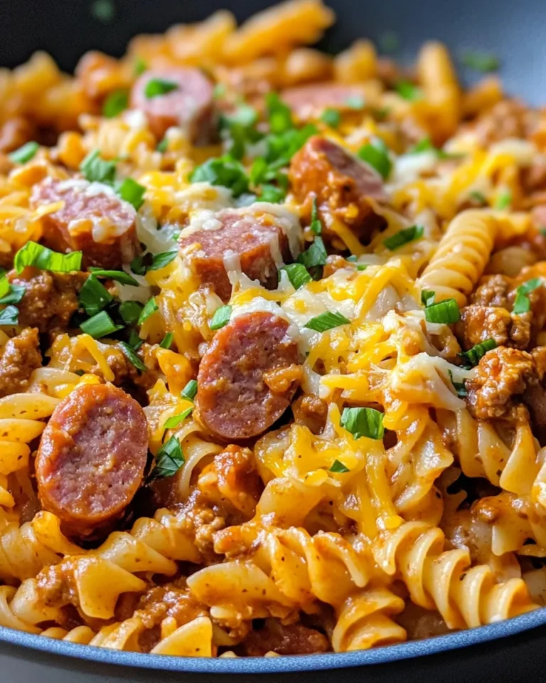 Homemade Cheesy Chili Cheese Dog Pasta recipe photo