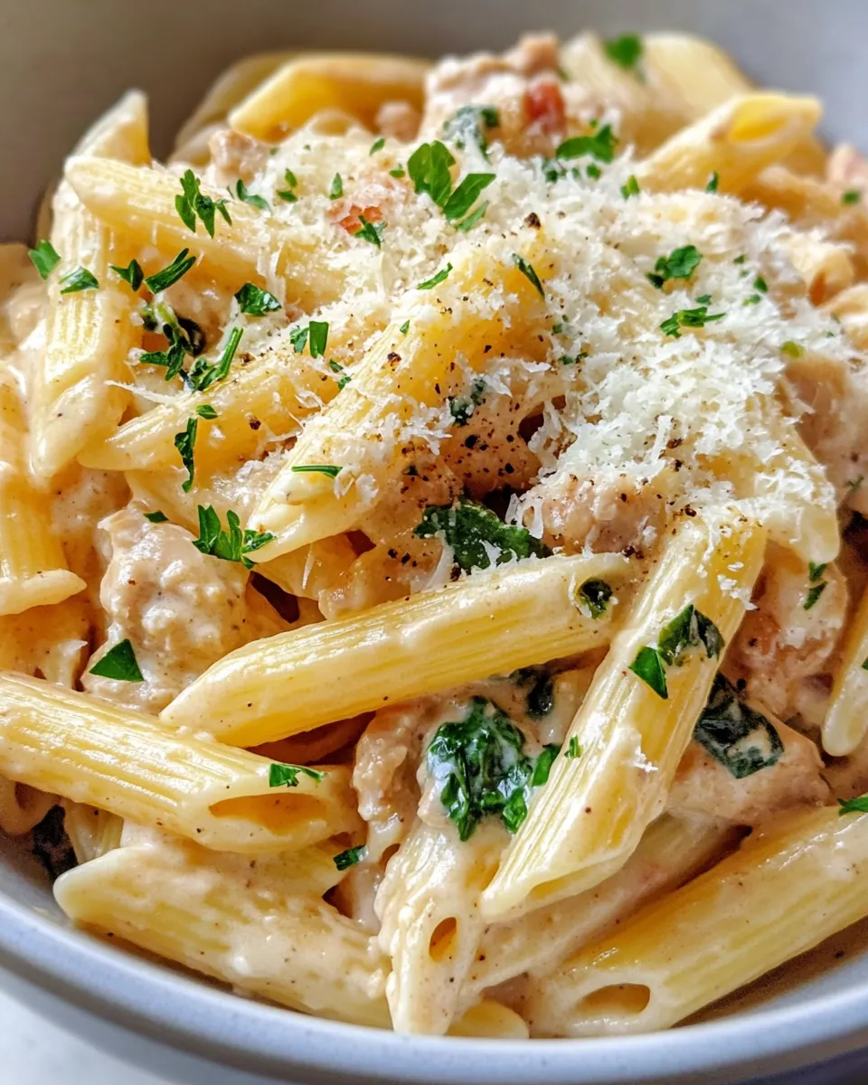 Classic Cheesy Creamy Italian Wedding Pasta image