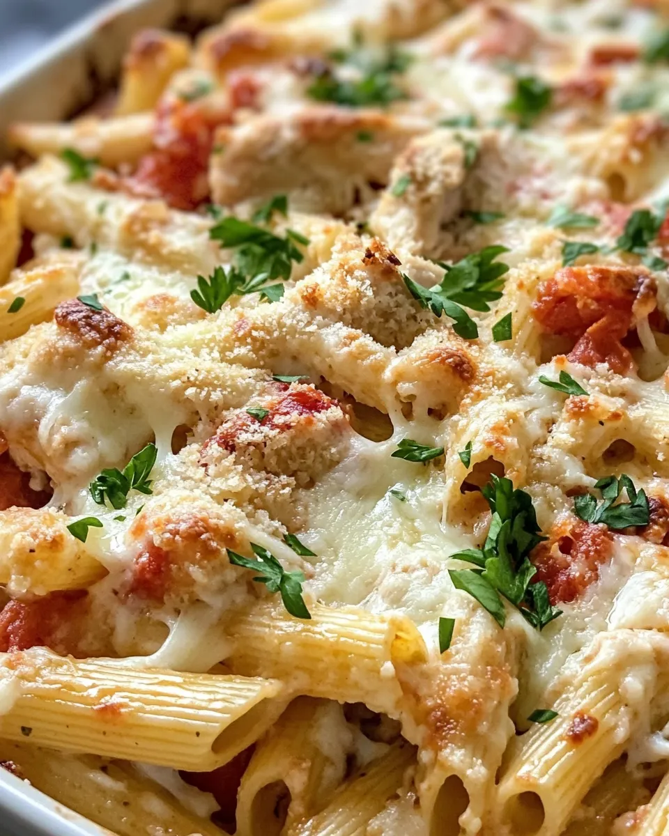 Homemade Cheesy Garlic Bread Pasta Bake photo
