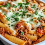 Homemade Cheesy Ground Beef Pasta Bake photo