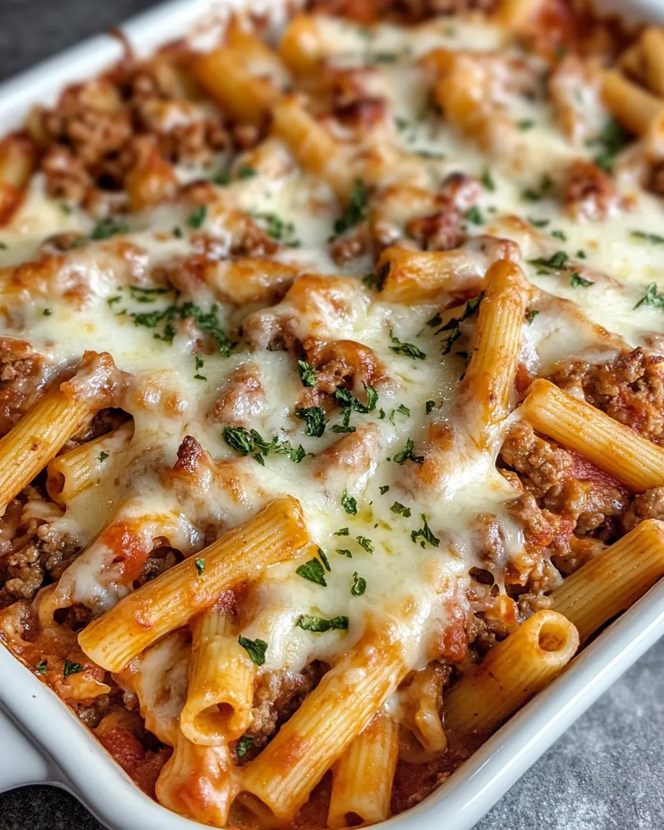 Easy Cheesy Ground Beef Pasta Bake recipe photo