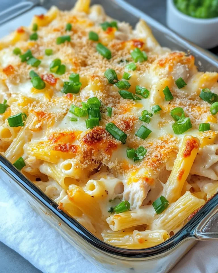 Homemade Cheesy Ranch Chicken Pasta Casserole recipe photo