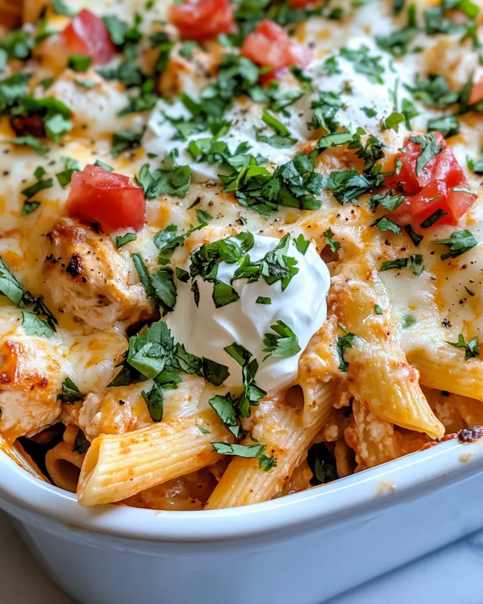 Easy Cheesy Tortilla Chicken Pasta Bake recipe photo