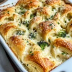 Homemade Chicken Alfredo Crescent Pasta Bake recipe photo