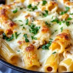 Homemade Chicken Alfredo Stuffed Rigatoni recipe photo