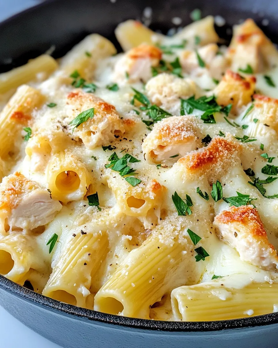 Delicious Chicken Alfredo Stuffed Rigatoni picture