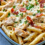 Homemade Chicken Carbonara Pasta Bake Deluxe recipe photo
