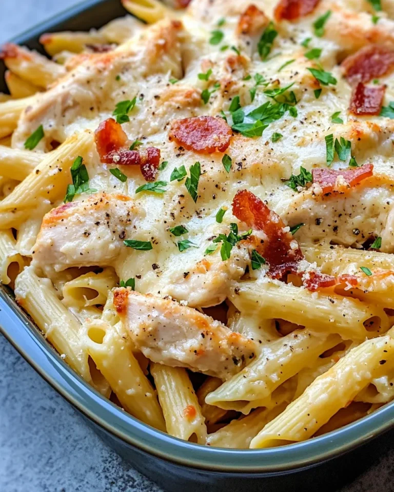 Homemade Chicken Carbonara Pasta Bake Deluxe recipe photo