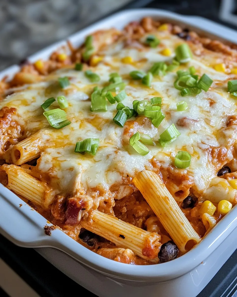 Classic Chicken Enchilada Pasta Bake dish photo