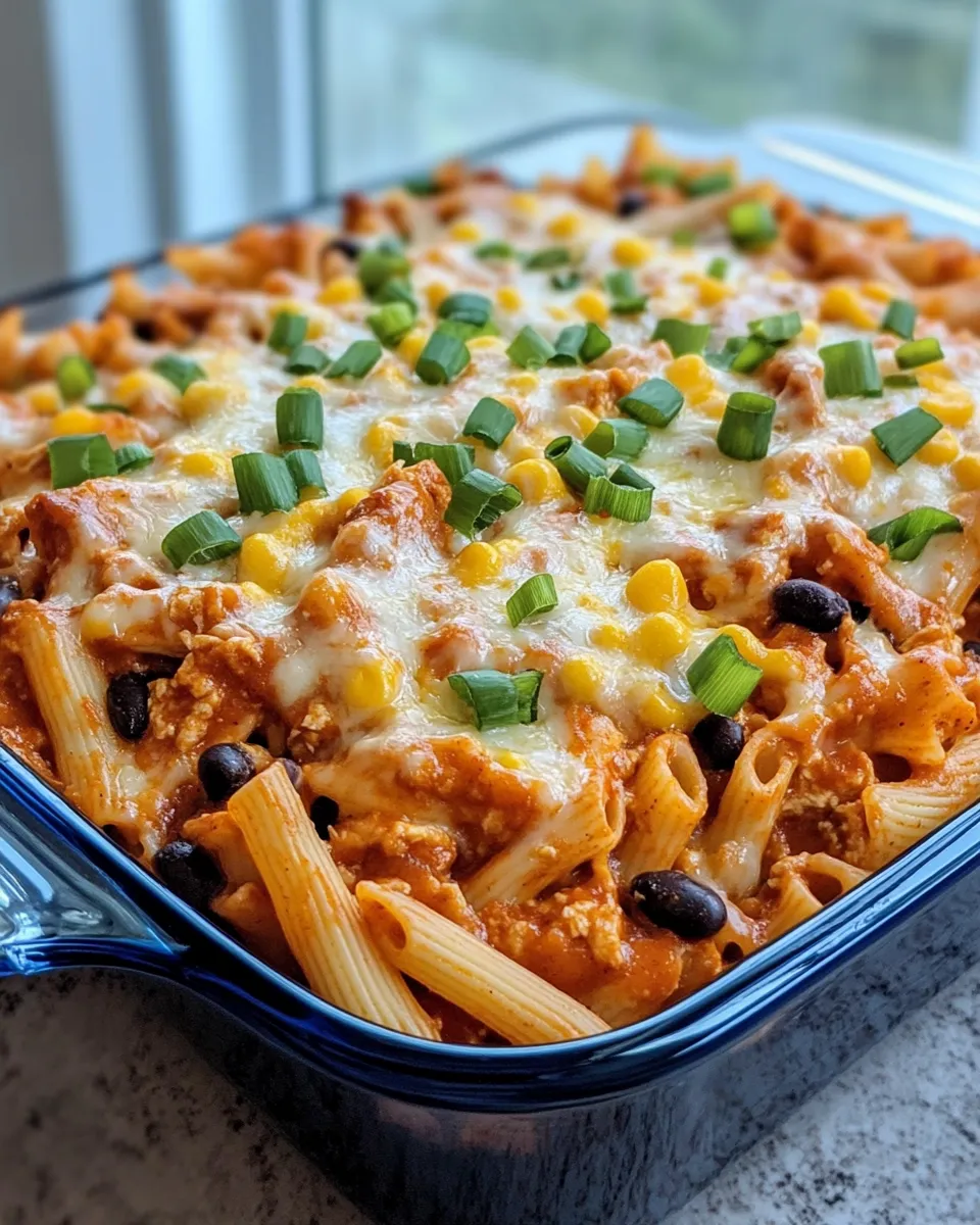 Delicious Chicken Enchilada Pasta Bake picture