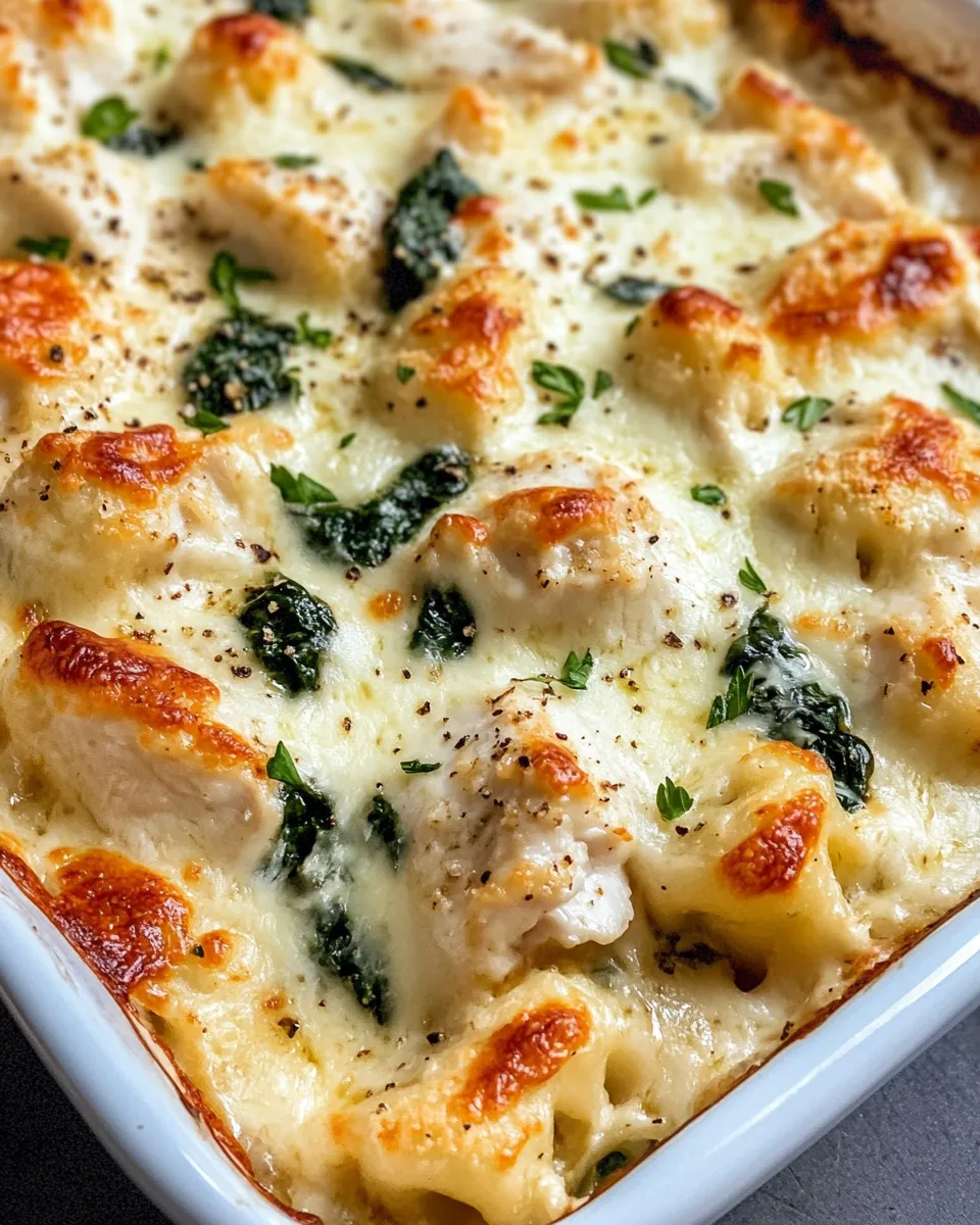 Classic Chicken Florentine Gnocchi Casserole recipe photo
