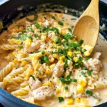 Homemade Chicken and Corn Chowder Pasta recipe photo