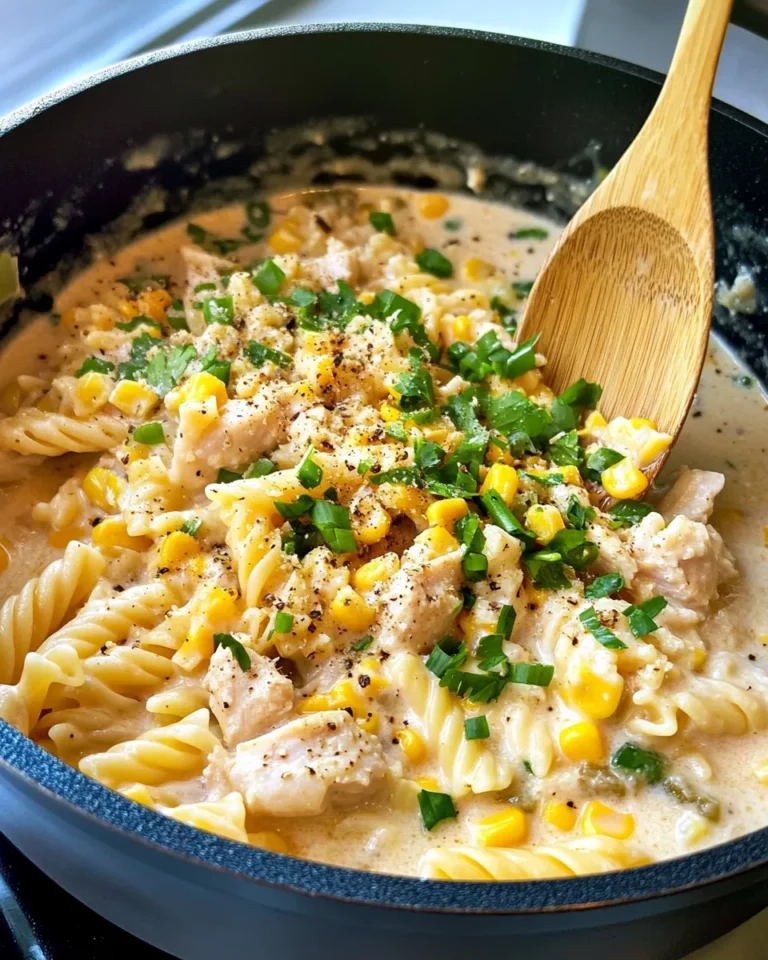 Homemade Chicken and Corn Chowder Pasta recipe photo