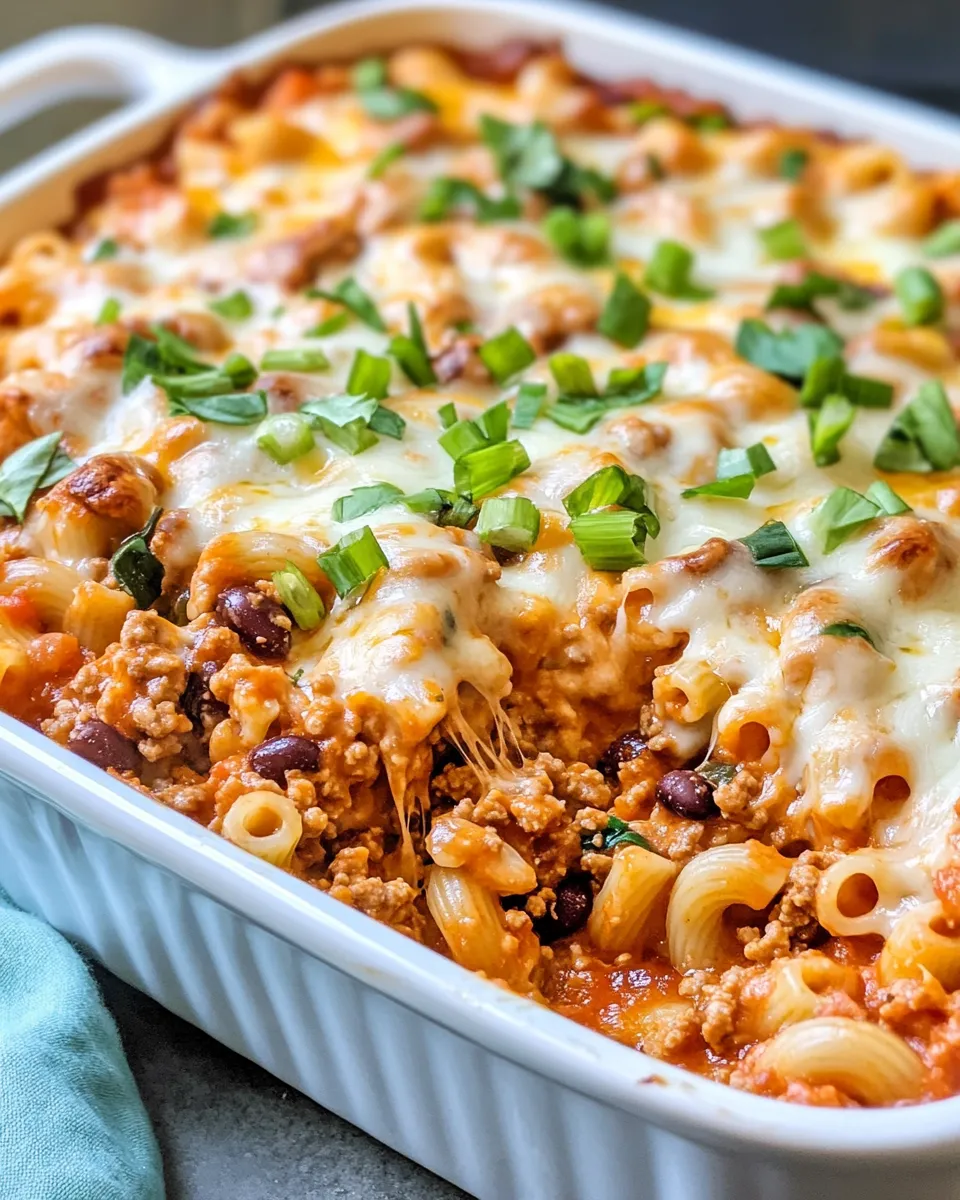 Classic Chili Mac and Cheese Bake dish photo