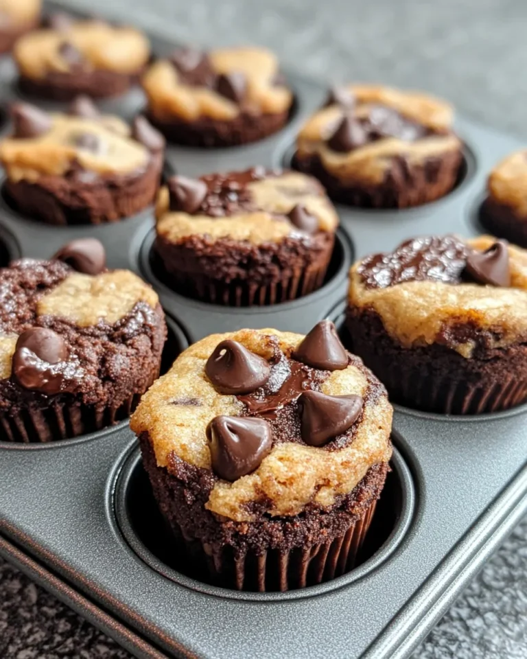 Homemade Chocolate Chip Cookie Brownie Cups photo