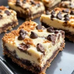 Delicious Chocolate Chip Cookie Cheesecake Bars photo