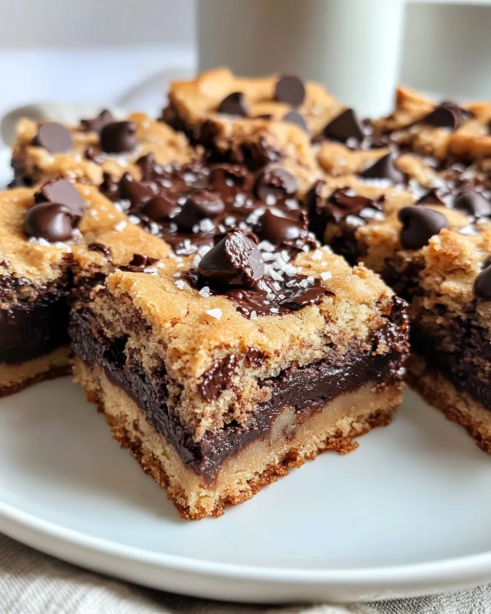 Classic Chocolate Chip Cookie Fudge Squares recipe image